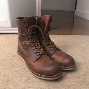 Red wing Heritage 4572 round toe 7inch work boots